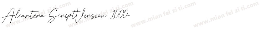 Alcantera ScriptVersion 1000字体转换